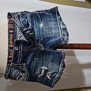 WOMENS ROCK REVIVAL SHORTS